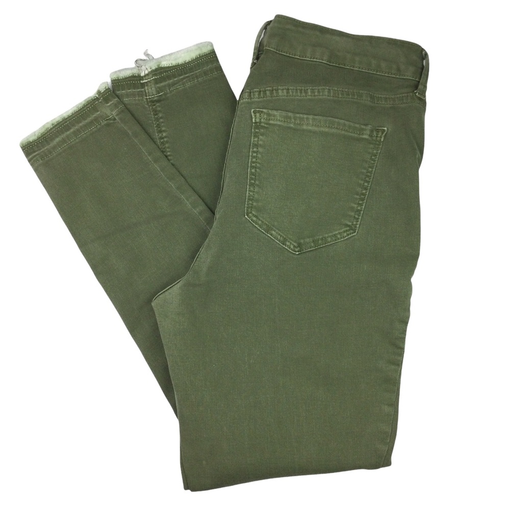 Old Navy Rockstar Skinny Pants Green Frayed Style Women's 10